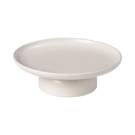Pacifica 11" Footed Plate - Vanilla