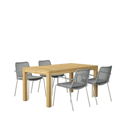 Product Image: SCRINREC-4OBERONGR-GR-OUT Outdoor/Patio Furniture/Patio Dining Sets