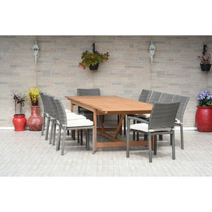 LEYLOT-8LIB2LIBARMGROW Outdoor/Patio Furniture/Patio Dining Sets