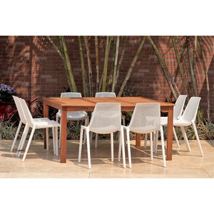 BT426-8VALSIDEWHT Outdoor/Patio Furniture/Patio Dining Sets