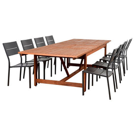 Amazonia Nine-Piece Rectangular Patio Dining Set