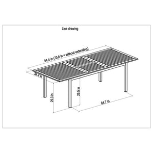 IBISREC-4MANHABKLOT Outdoor/Patio Furniture/Patio Dining Sets