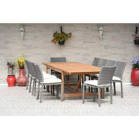 Amazonia Eleven-Piece Extendable Rectangular Dining Set