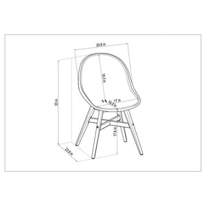 ALA-8LAUSWHT-DK Outdoor/Patio Furniture/Patio Dining Sets