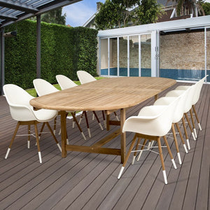 DIAND-8CHAMW-LT Outdoor/Patio Furniture/Patio Dining Sets