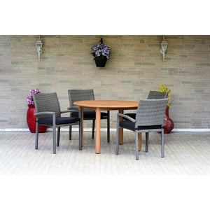 OLDBULOT-4LIBARMGRGR Outdoor/Patio Furniture/Patio Dining Sets