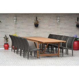 Amazonia Eleven-Piece Extendable Rectangular Dining Set