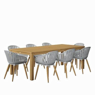 Product Image: SCALAMA-8CANNESGR-LOT Outdoor/Patio Furniture/Patio Dining Sets