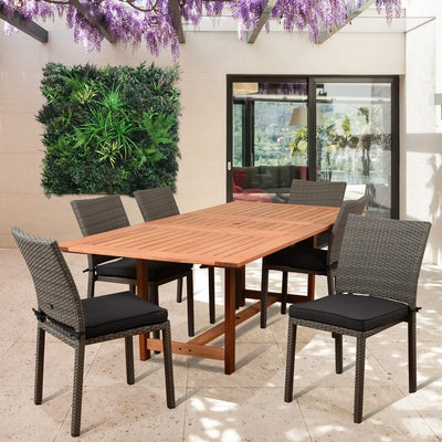 Product Image: 542-6LIBSIDE-GR Outdoor/Patio Furniture/Patio Dining Sets