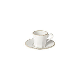 Luzia 5 Oz Coffee Cup and Saucer - Cloud White