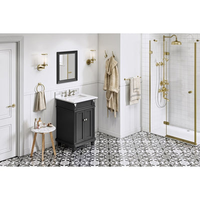 VKITDOU24BKWCR Bathroom/Vanities/Single Vanity Cabinets with Tops