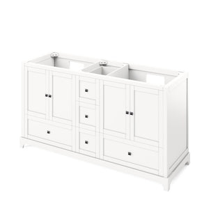 VKITADD60WHWCR Bathroom/Vanities/Double Vanity Cabinets with Tops