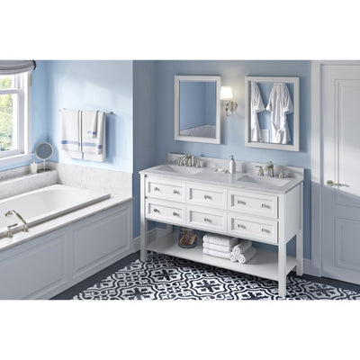 Product Image: VKITADL60WHWCR Bathroom/Vanities/Double Vanity Cabinets with Tops