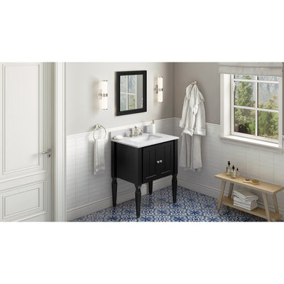 VKITJEN30BKWCR Bathroom/Vanities/Single Vanity Cabinets with Tops