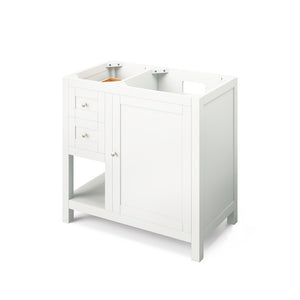 VKITAST36WHWCR Bathroom/Vanities/Single Vanity Cabinets with Tops