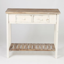 Vintage Two Drawer Console Table