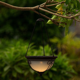 7.1" Solar Hanging Accent Light with Scroll Design