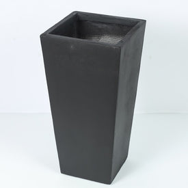 Tapered Black Small Tall Planter