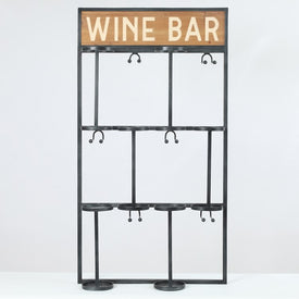 Wine Bottle and Glass Wall Holder