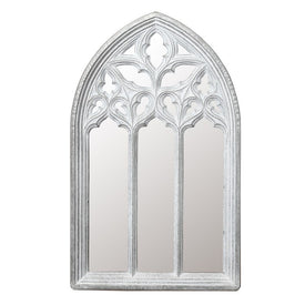 Metal Arched Window Wall Mirror