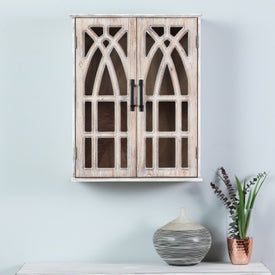 Double Door Wood Mounted Wall Cabinet