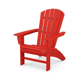 Nautical Curveback Adirondack Chair - Sunset Red