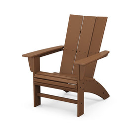 Modern Curveback Adirondack Chair - Teak