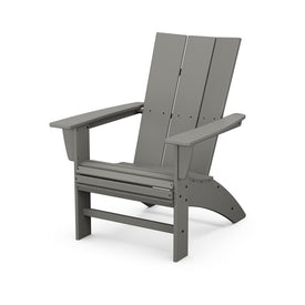 Modern Curveback Adirondack Chair - Slate Gray