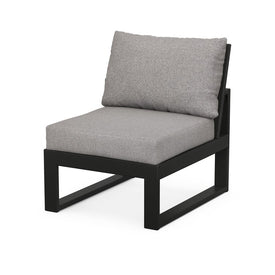 Modular Armless Chair - Black/Gray Mist
