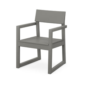 Edge Dining Arm Chair - Slate Gray