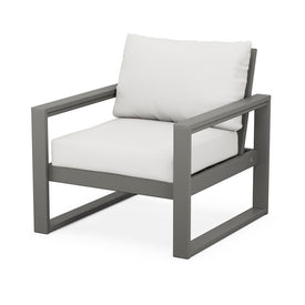 Edge Club Chair - Slate Gray/Textured Linen