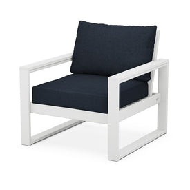 Edge Club Chair - White/Marine Indigo