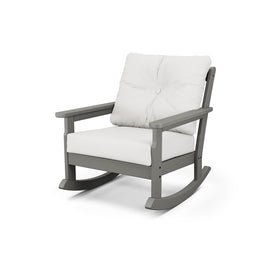 Vineyard Deep Seating Rocking Chair - Slate Gray/Textured Linen
