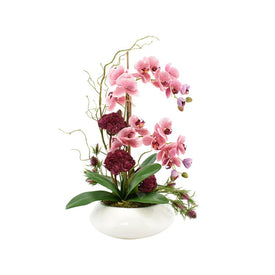 25" Artificial Purple Orchid Arrangement