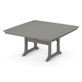 Nautical Trestle 59" Dining Table - Slate Gray