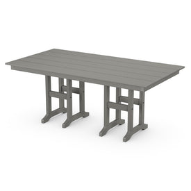 Farmhouse 37" x 72" Dining Table - Slate Gray