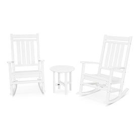 Estate Three-Piece Rocking Chair Set - White