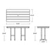FDT3772MA Outdoor/Patio Furniture/Outdoor Tables