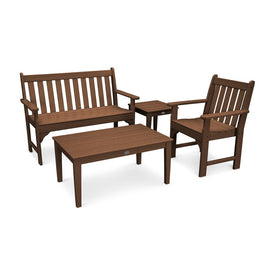 Vineyard Four-Piece Bench Seating Set - Teak