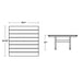PL85-T1L1BL Outdoor/Patio Furniture/Outdoor Tables