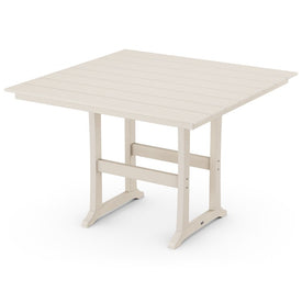 Farmhouse Trestle 59" Bar Table - Sand