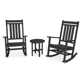 Estate Three-Piece Rocking Chair Set - Black