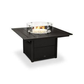 Square 42" Fire Pit Table - Black