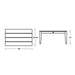 CT2236WH Outdoor/Patio Furniture/Outdoor Tables