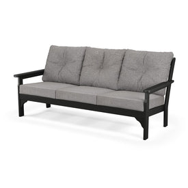 Vineyard Deep Seating Sofa - Black/Gray Mist