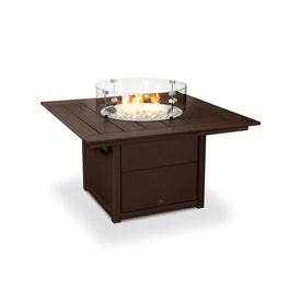 Square 42" Fire Pit Table - Mahogany