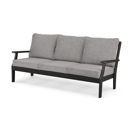 Braxton Deep Seating Sofa - Black/Gray Mist
