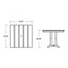 PL81-T1L1GY Outdoor/Patio Furniture/Outdoor Tables