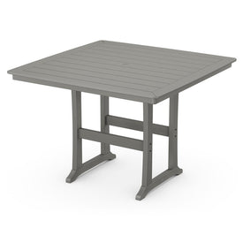 Nautical Trestle 59" Bar Table - Slate Gray