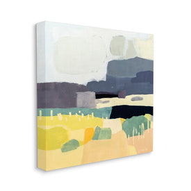 Dessert Afternoon Landscape Expressive Abstract Canyon 17" x 17" Gallery Wrapped Wall Art
